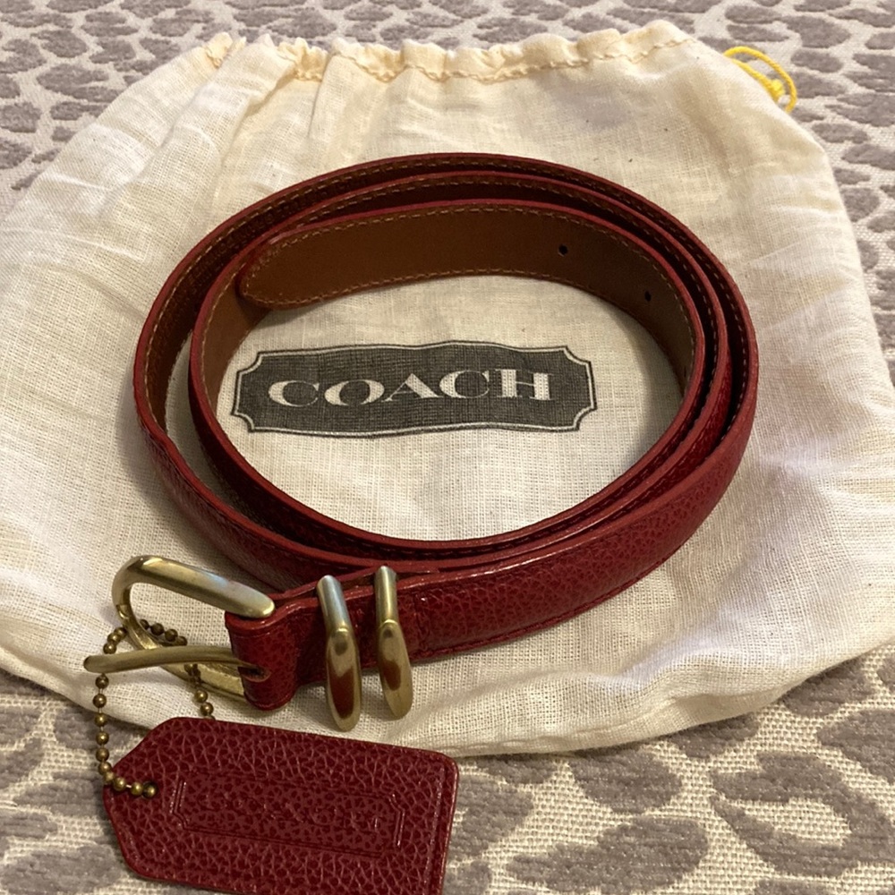 NEW Authentic Coach Leather Belt